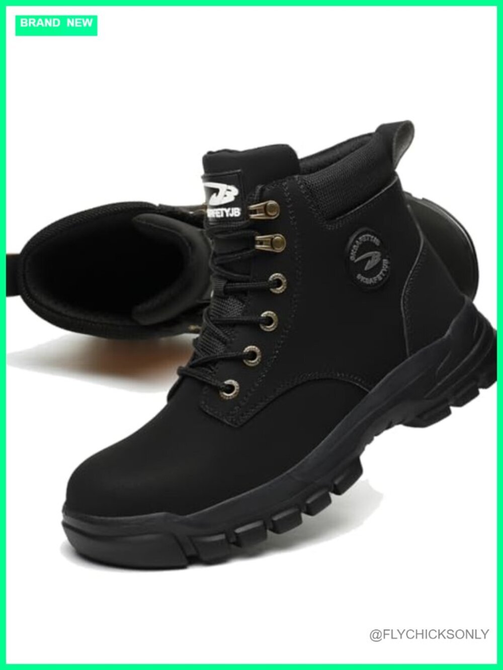 Steel Toe Boots Waterproof Safety Shoes Lightweight Composite Toe Leather